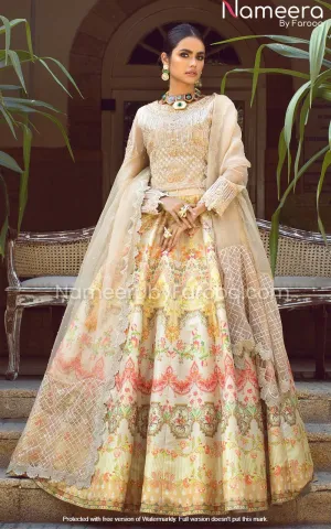 Elegant White Lehenga Choli for Wedding Party #PN95