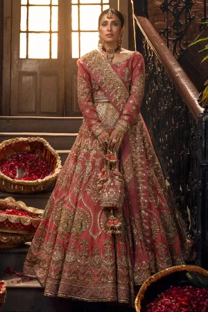 Embellished Rose Pink Pakistani Bridal Lehenga Choli Premium Pakistani Wedding Dresses