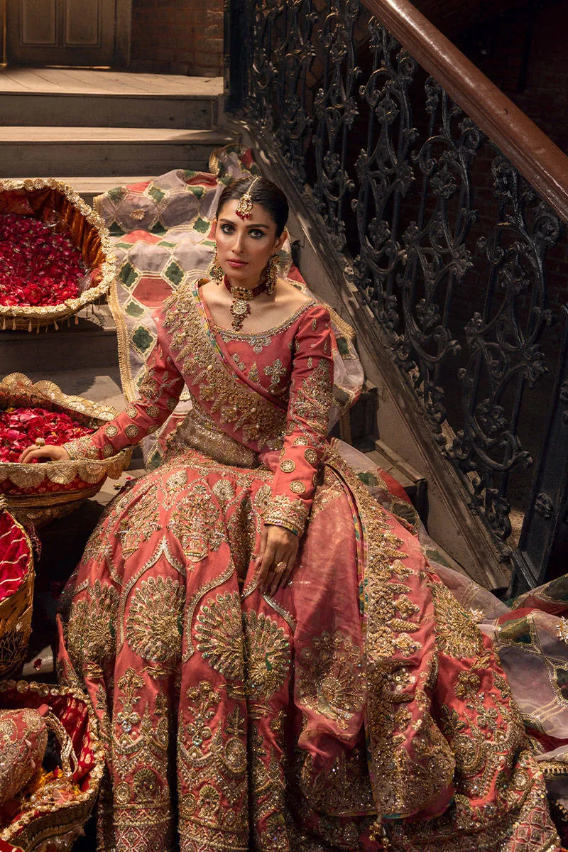 Embellished Rose Pink Pakistani Bridal Lehenga Choli Premium Pakistani Wedding Dresses