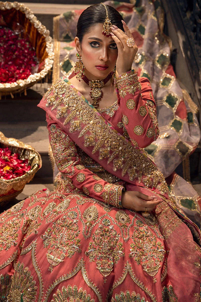 Embellished Rose Pink Pakistani Bridal Lehenga Choli Premium Pakistani Wedding Dresses