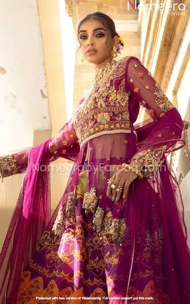 Embroidered Choli and Lehenga for Wedding Party #PN97
