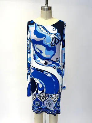 Emilio Pucci Jersey Keyhole Dress