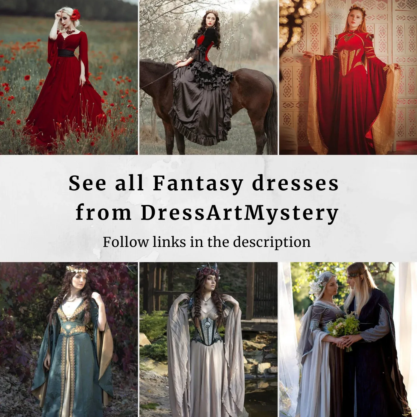 Fantasy elven dress and corset with metal plates
