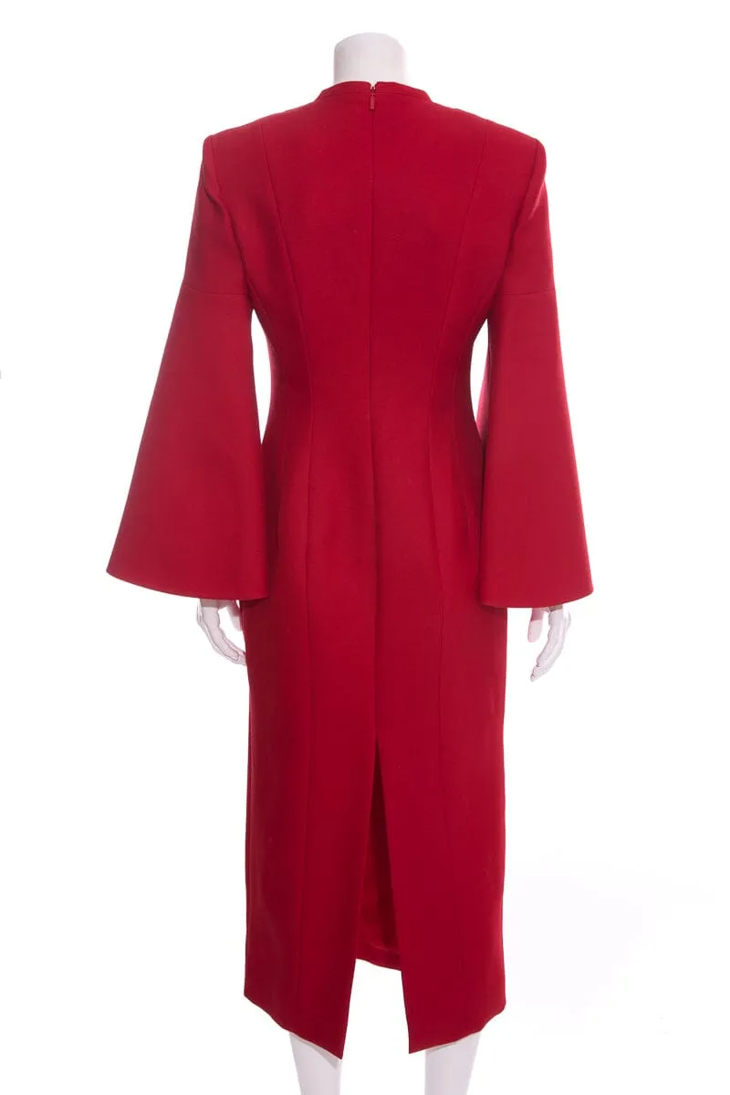 Fendi Red Double Breasted Dress SZ 40