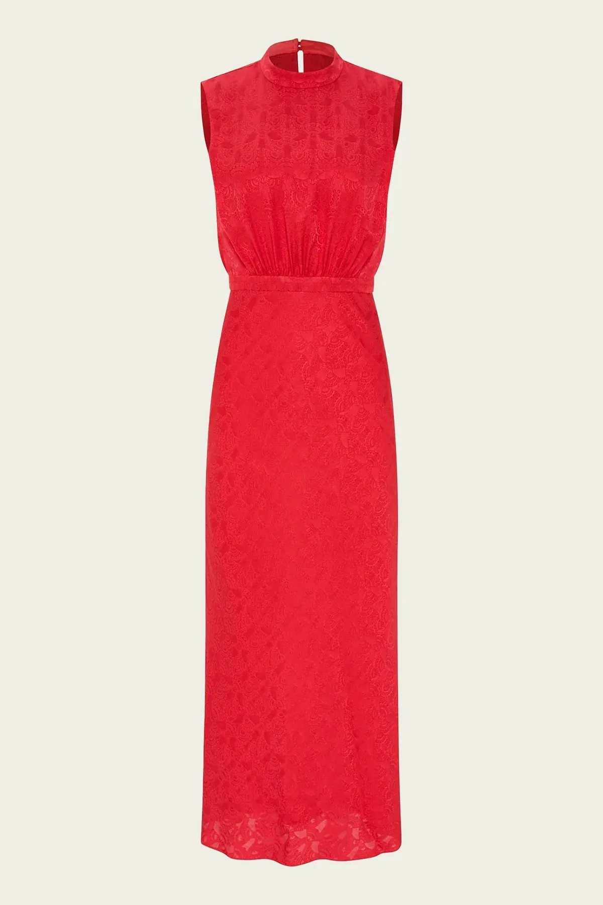Fleur F Silk Dress In Hibiscus