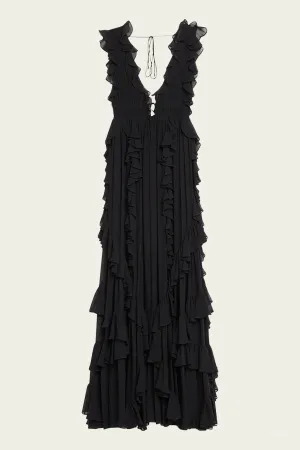 Florella Gown in Noir