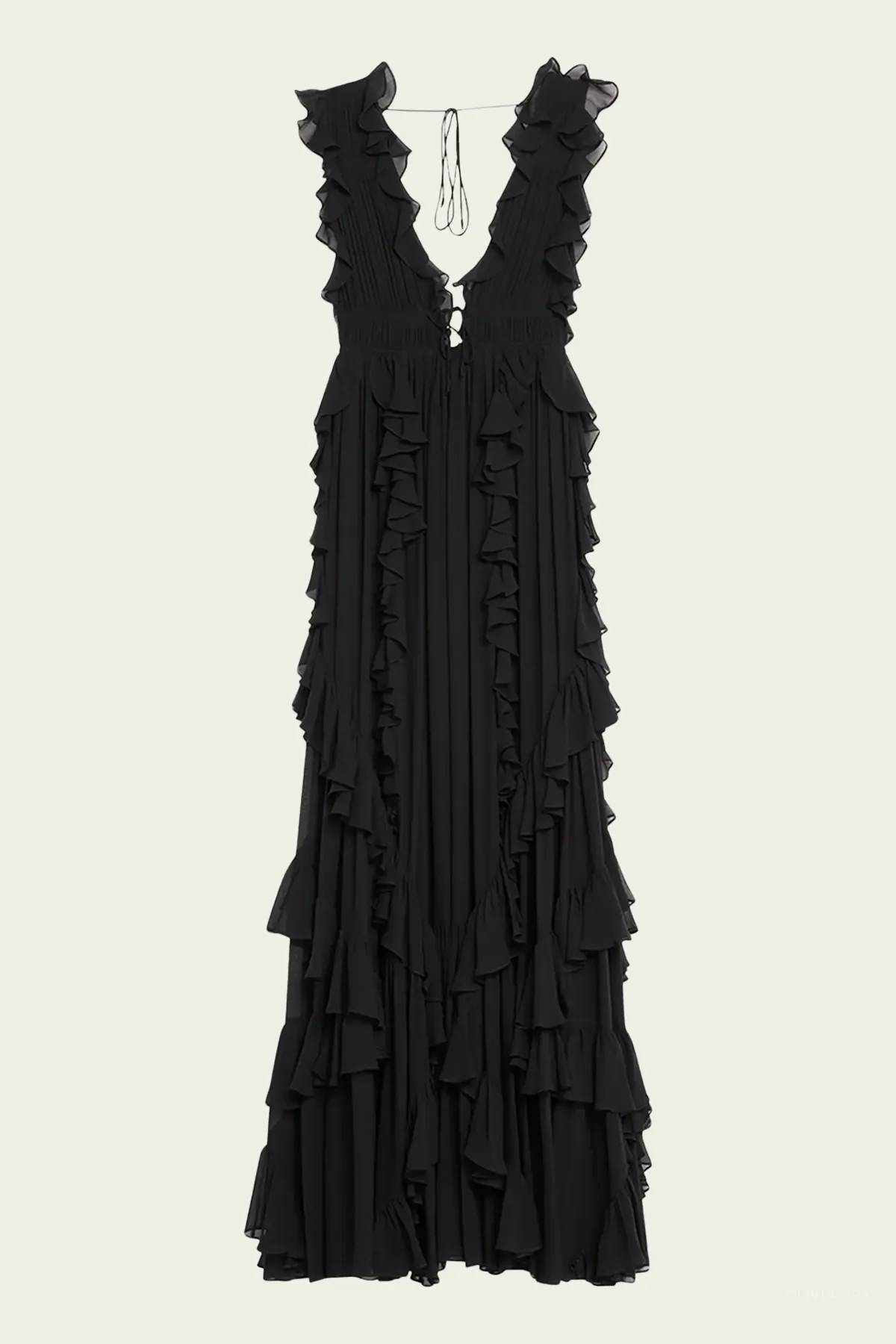 Florella Gown in Noir