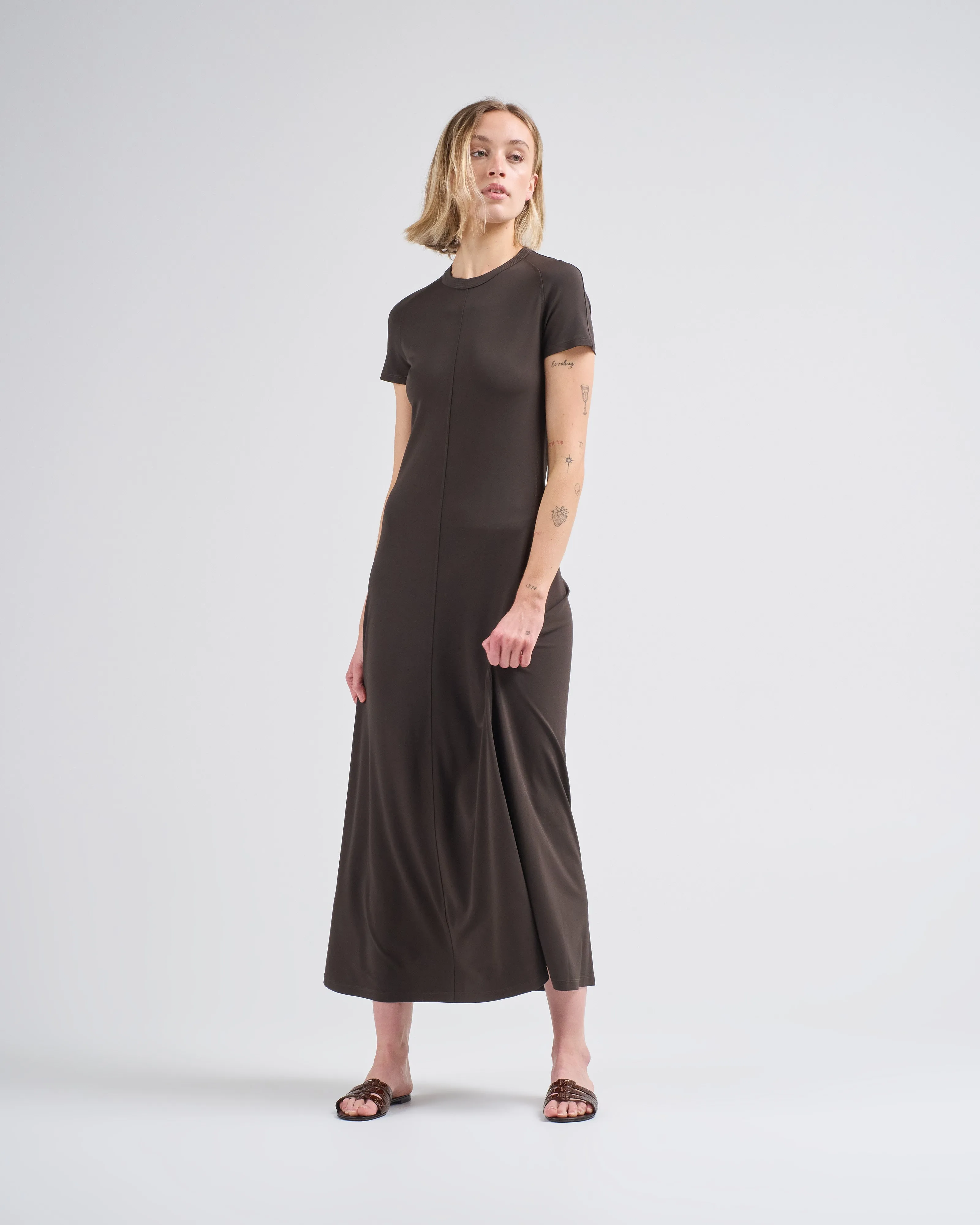 fluid jersey dress