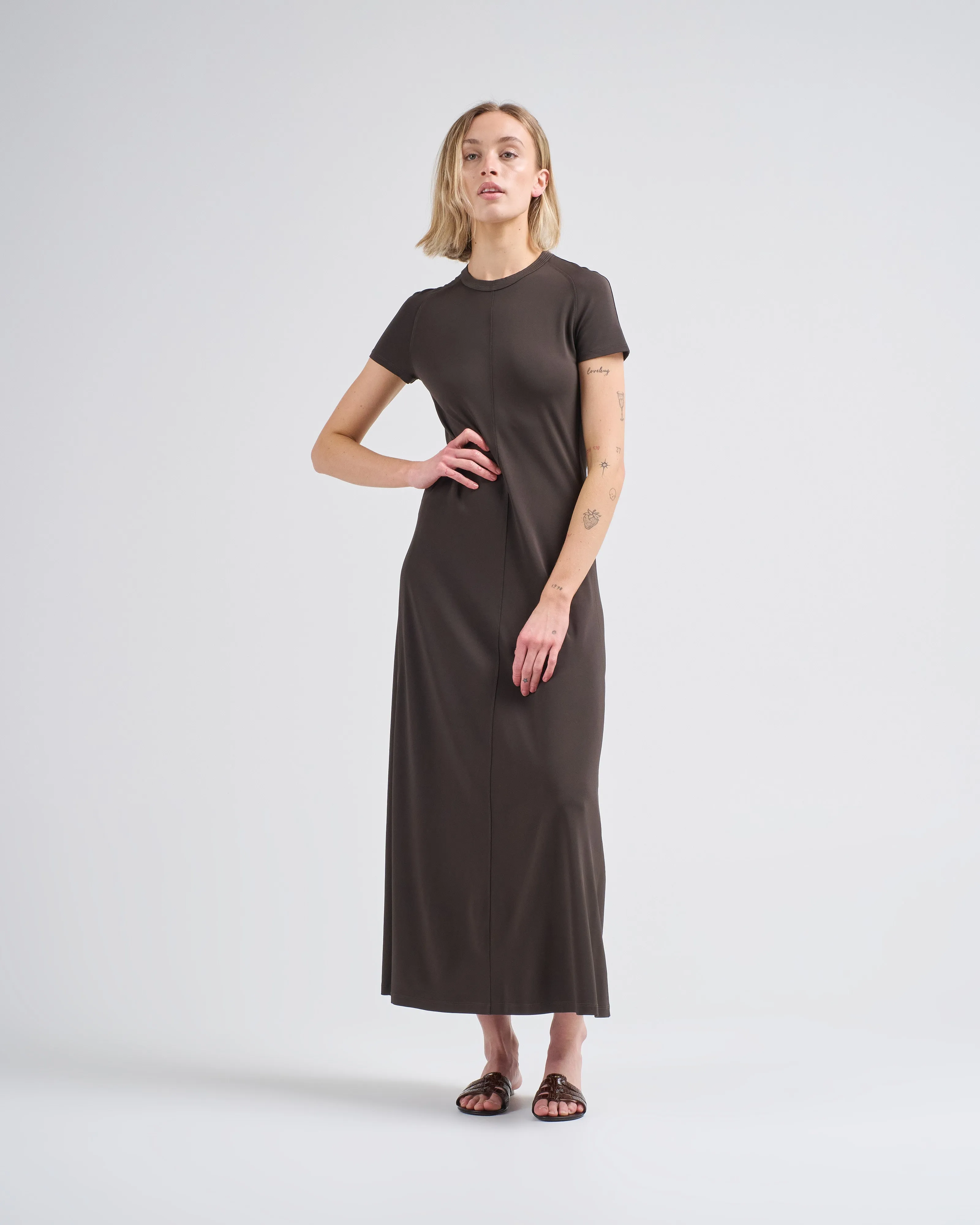 fluid jersey dress