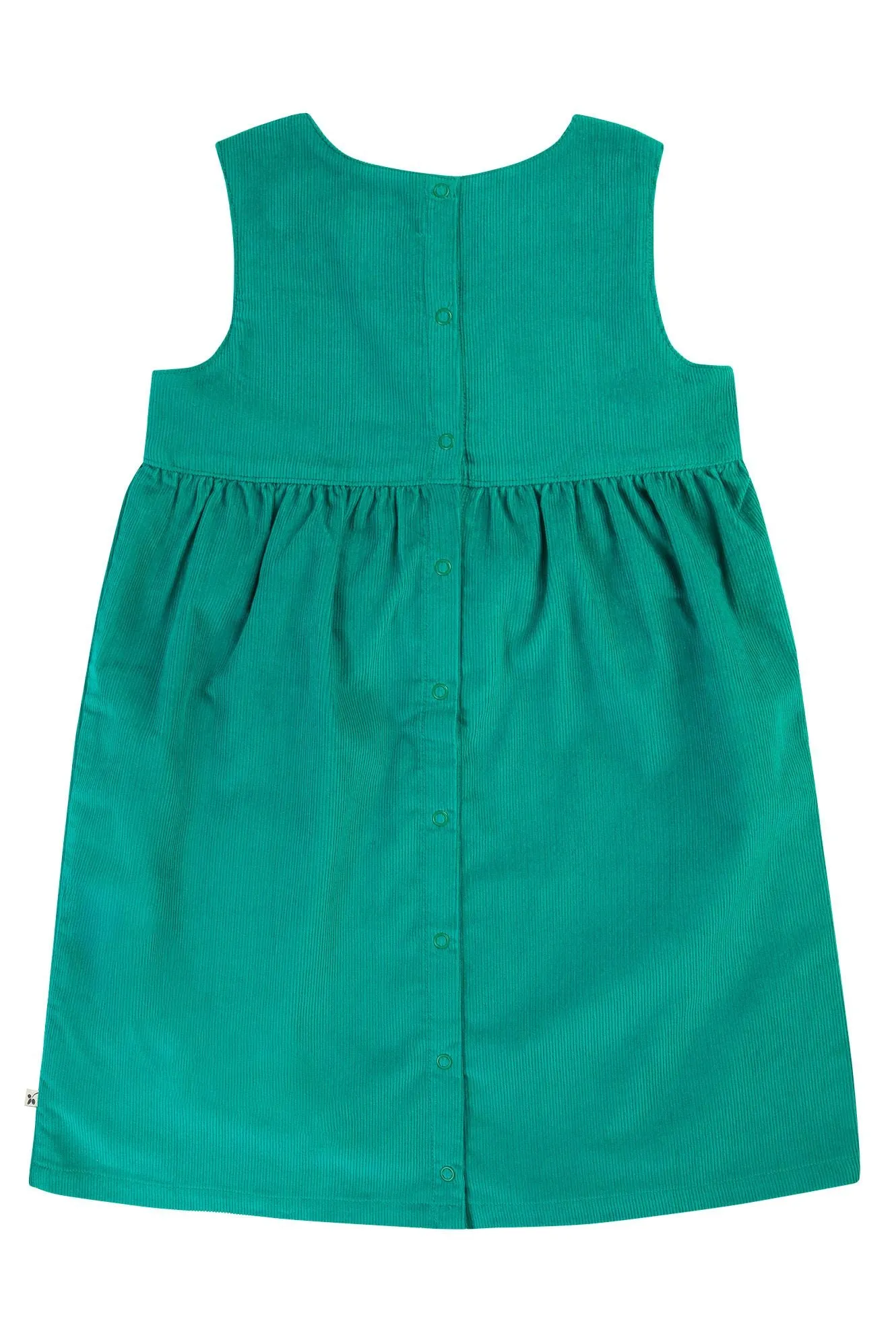 Frugi Lily Cord Infant Dress Iguana Cat