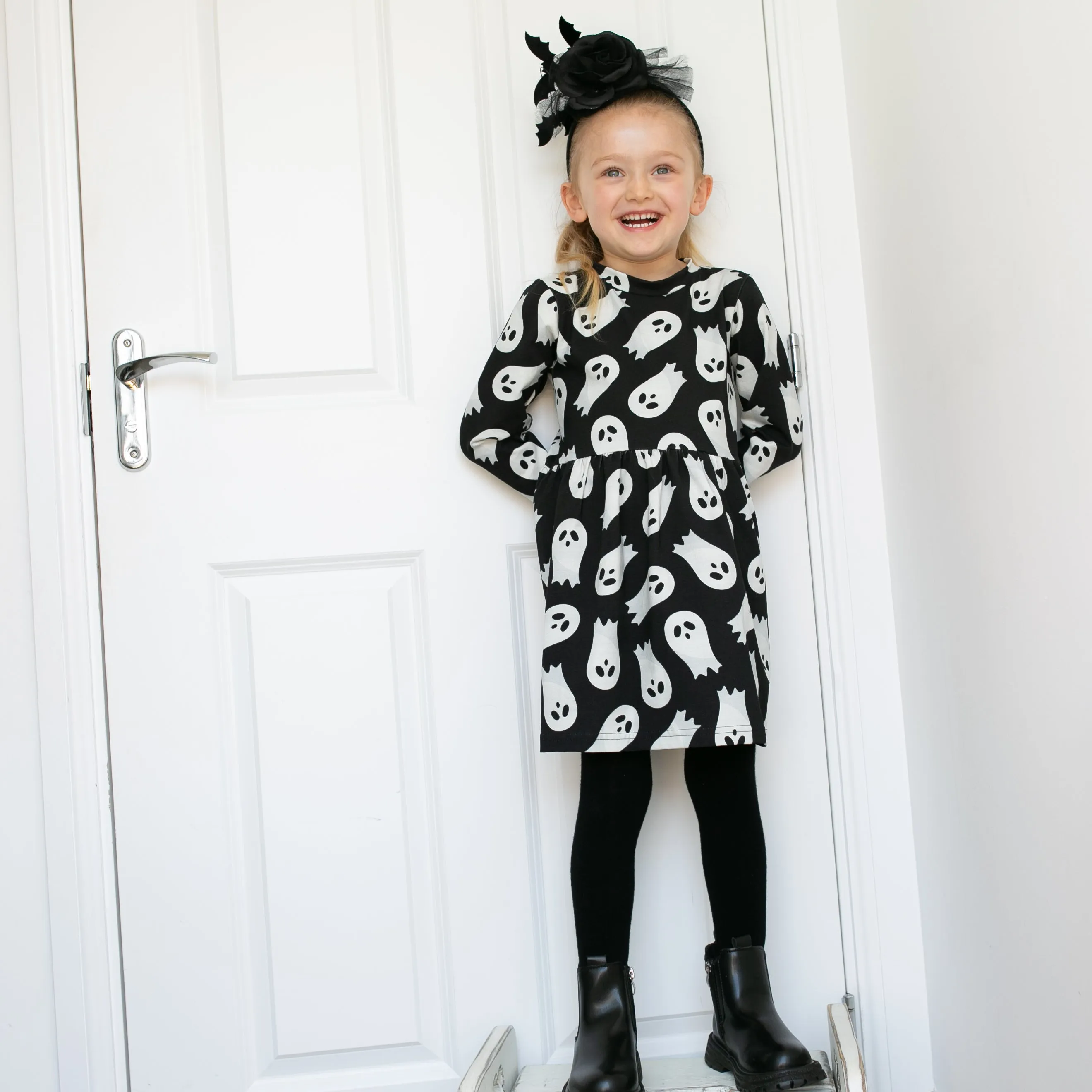 Ghost print Dress