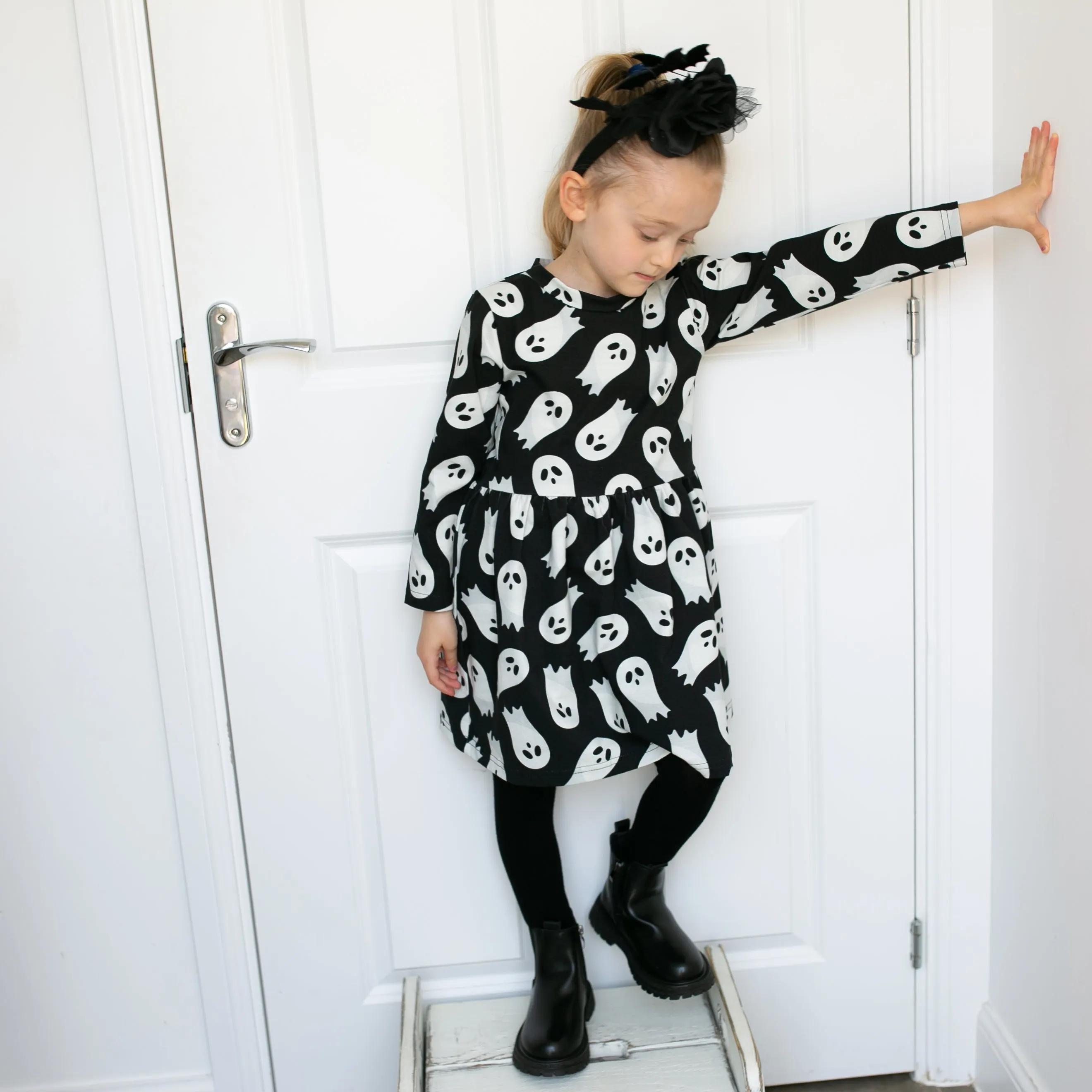 Ghost print Dress