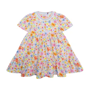 Girls White Doozle Jersey Dress
