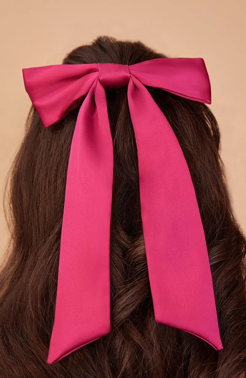 Hair Bow in Satin