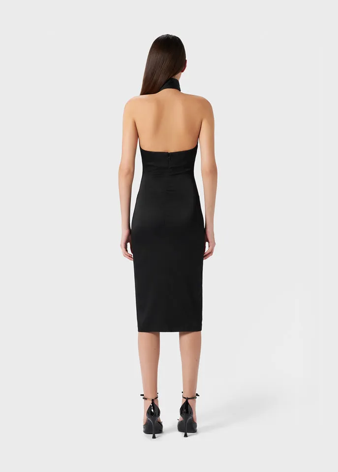 Halter Neck Midi Dress