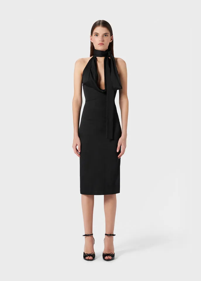Halter Neck Midi Dress