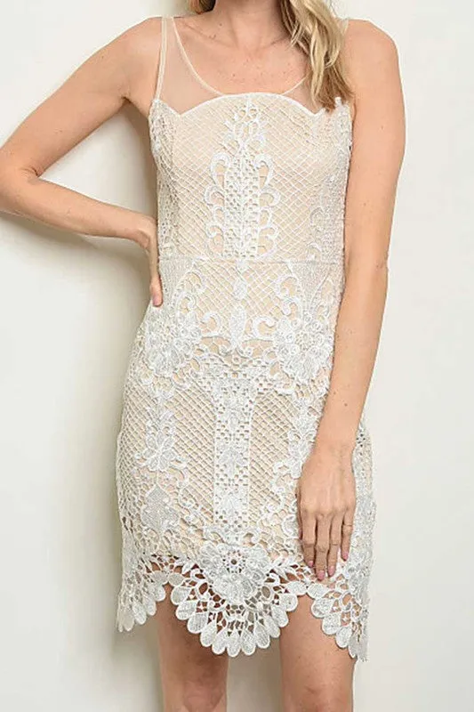 HANNAH IVORY LACE DRESS
