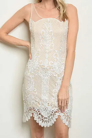 HANNAH IVORY LACE DRESS