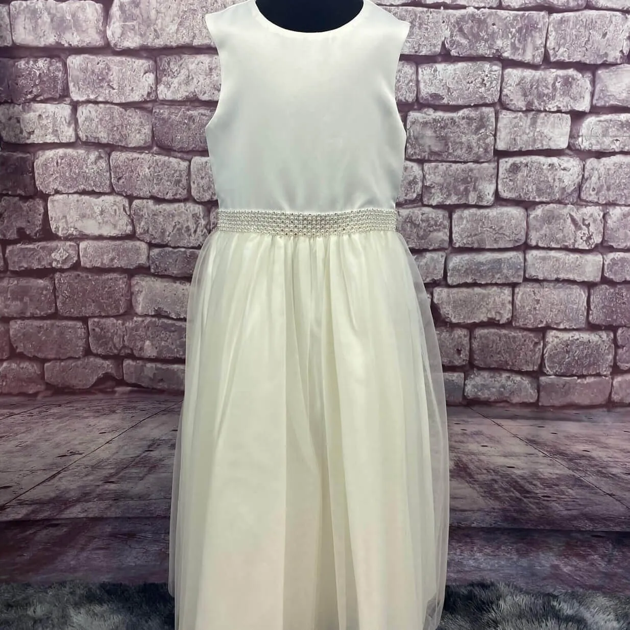 Harper Flower Girl Dress - Ivory with Petal Bag
