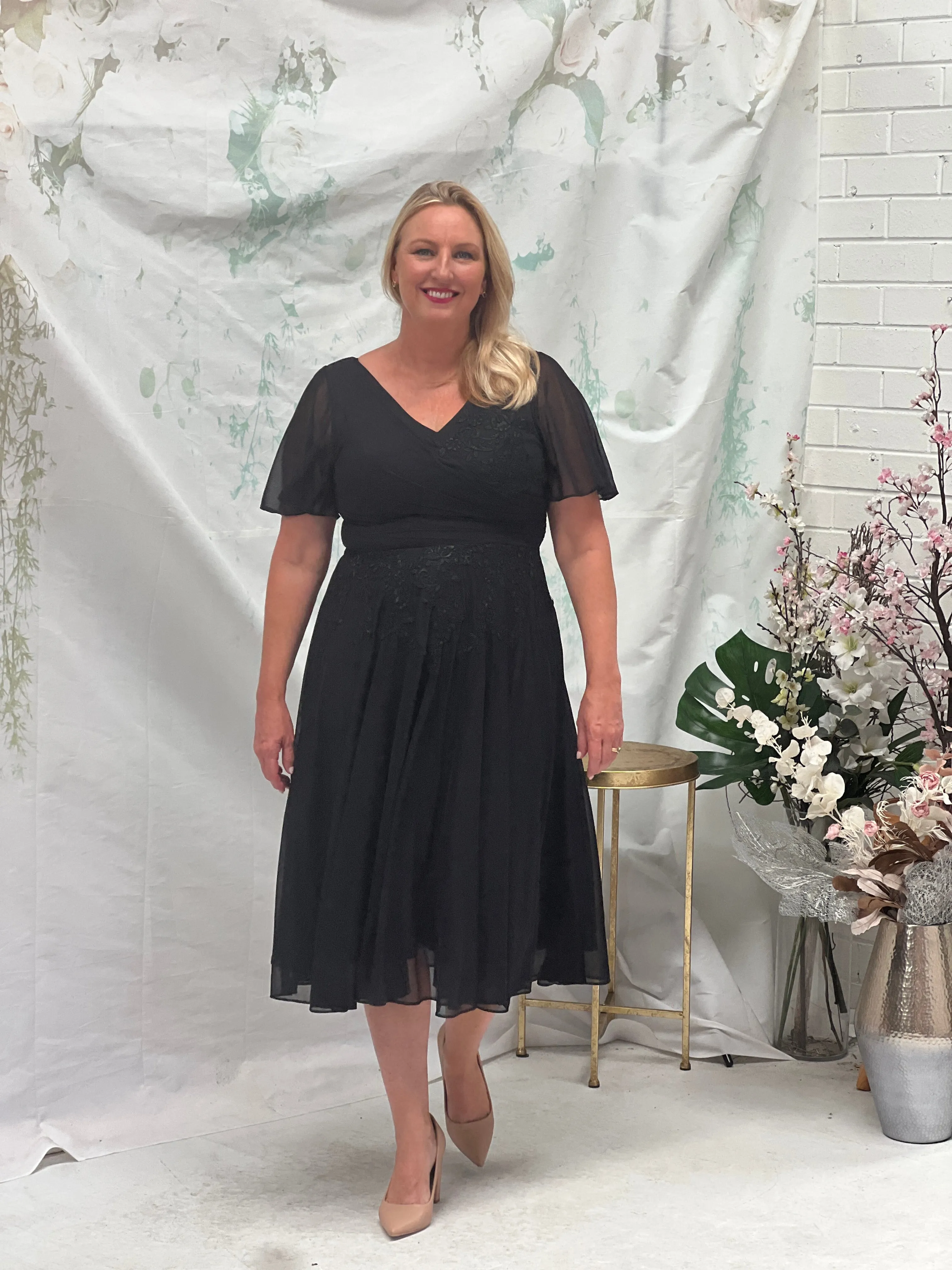 Idalia Black Event Dress