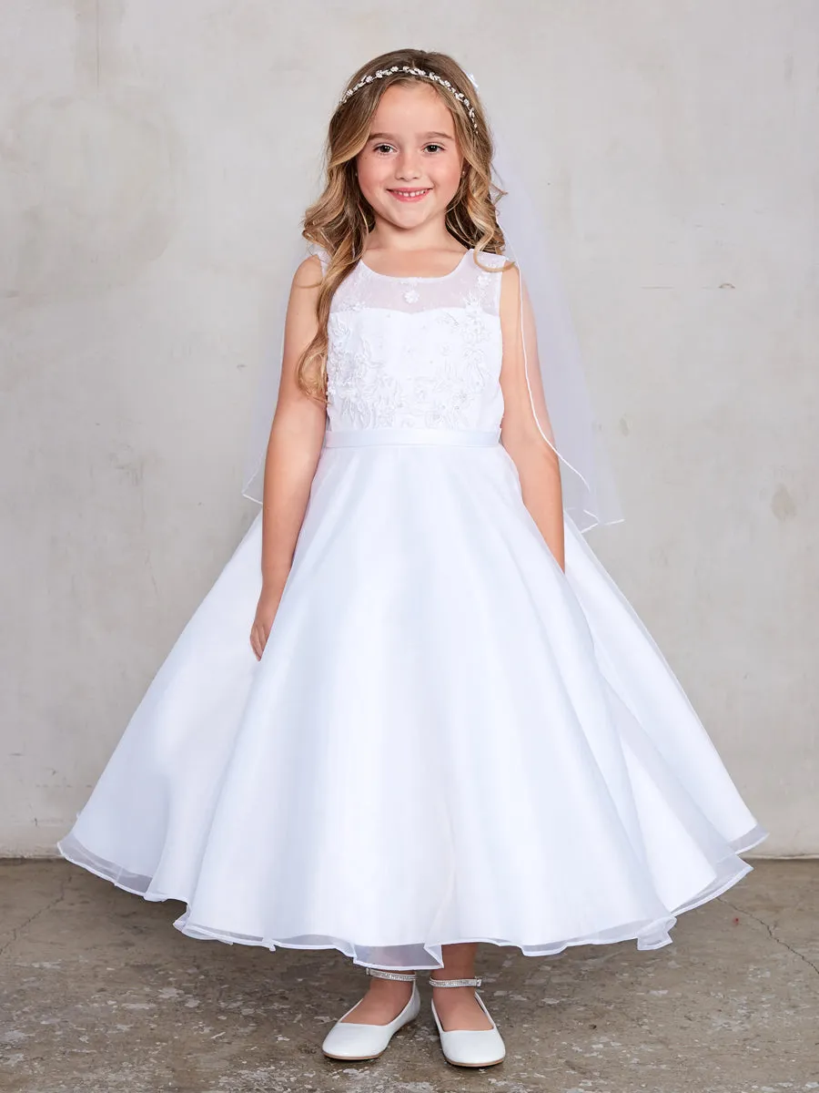 Illusion Lace Organza Dress 5813