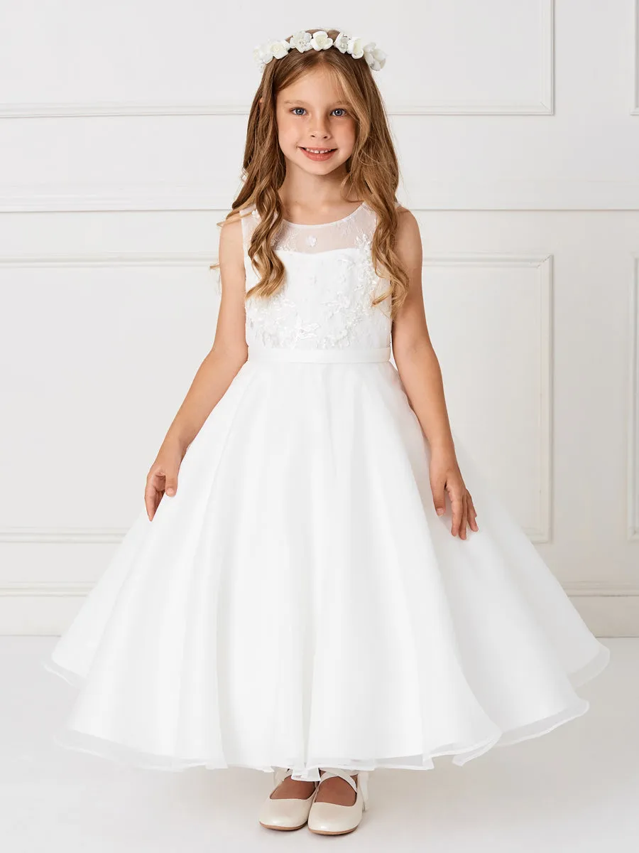 Illusion Lace Organza Dress 5813