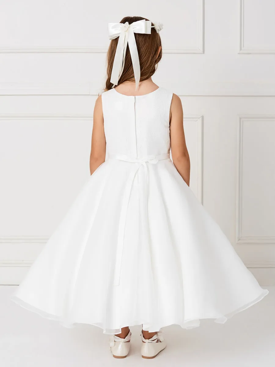Illusion Lace Organza Dress 5813