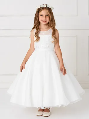 Illusion Lace Organza Dress 5813