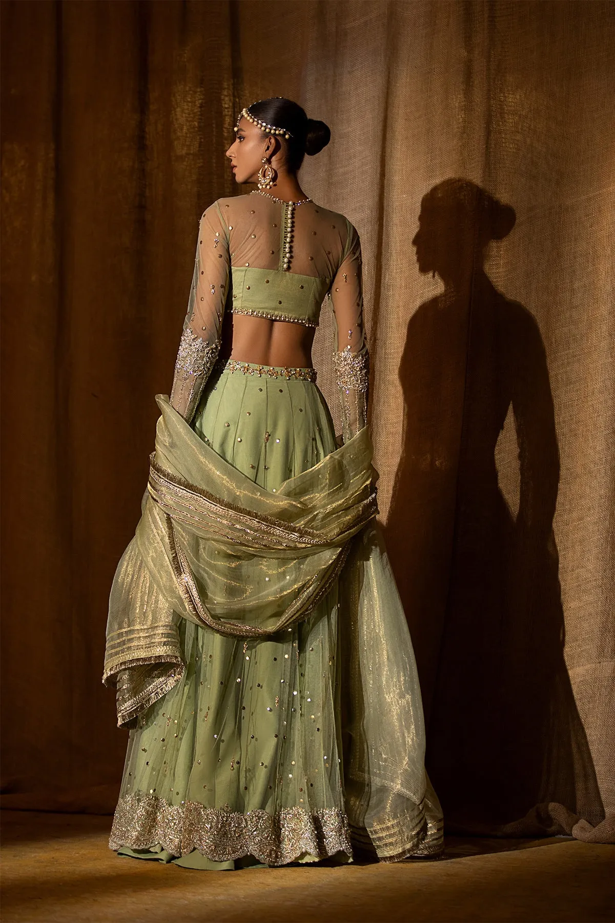 Indian Wedding Lehenga with Choli and Dupatta Dress