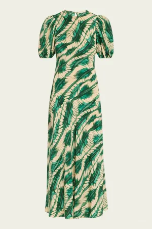 Ines Midi Dress in Acacia