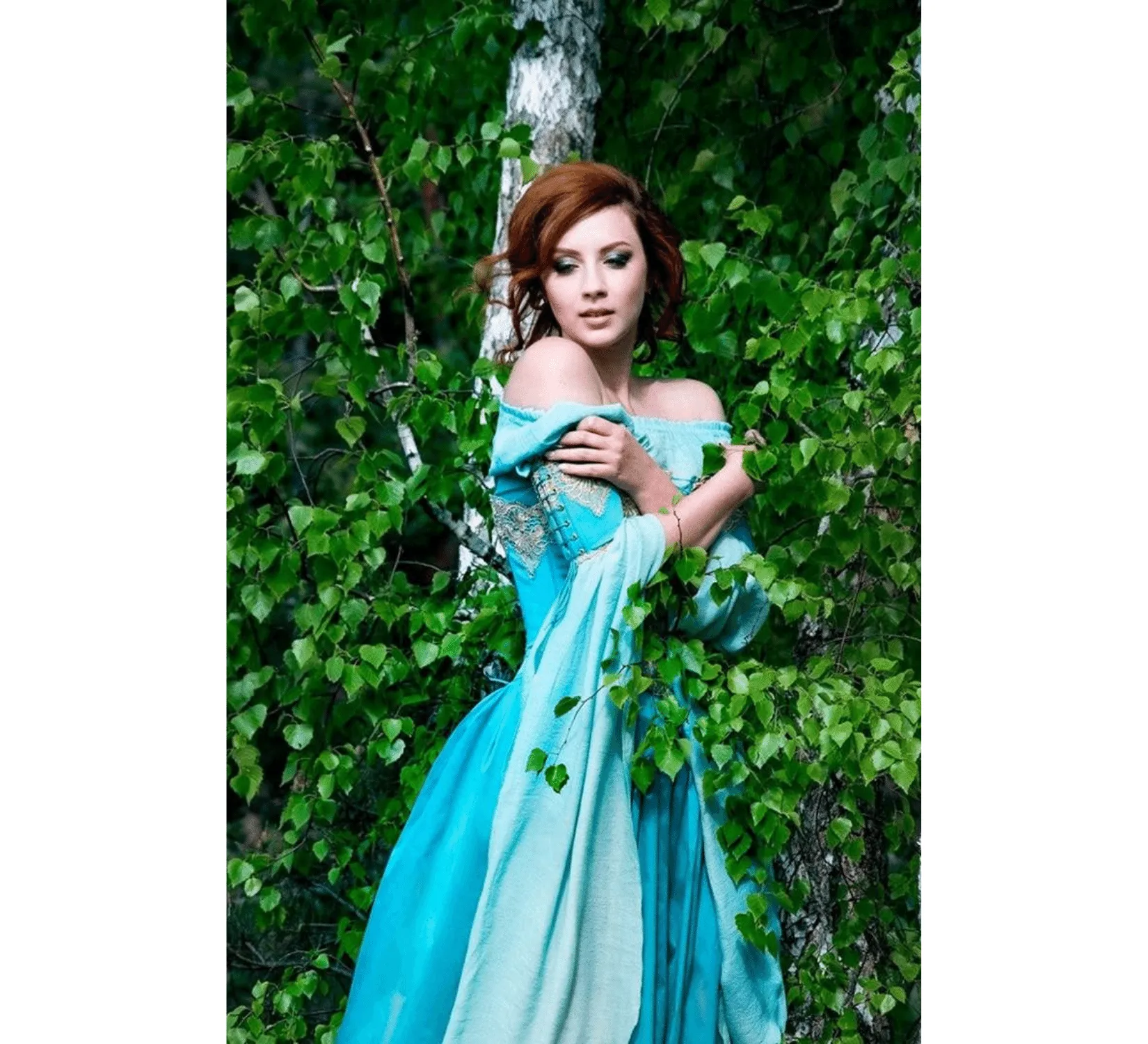 Italian blue renaissance costume