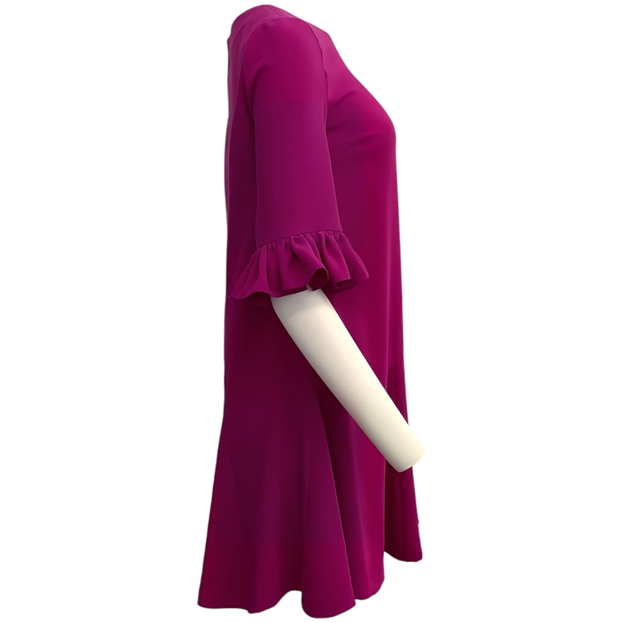 Jonathan Cohen Fuchsia Dress with Ruffle Bell Sleeves