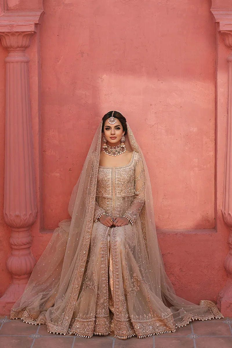 Kalidar Pishwas Silk Lehenga for Pakistani Wedding Dresses