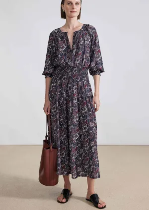 La Ventura Maxi Dress, Dutch Floral Dark