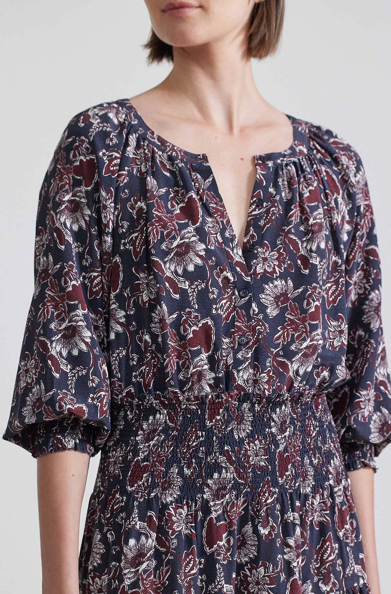La Ventura Maxi Dress, Dutch Floral Dark