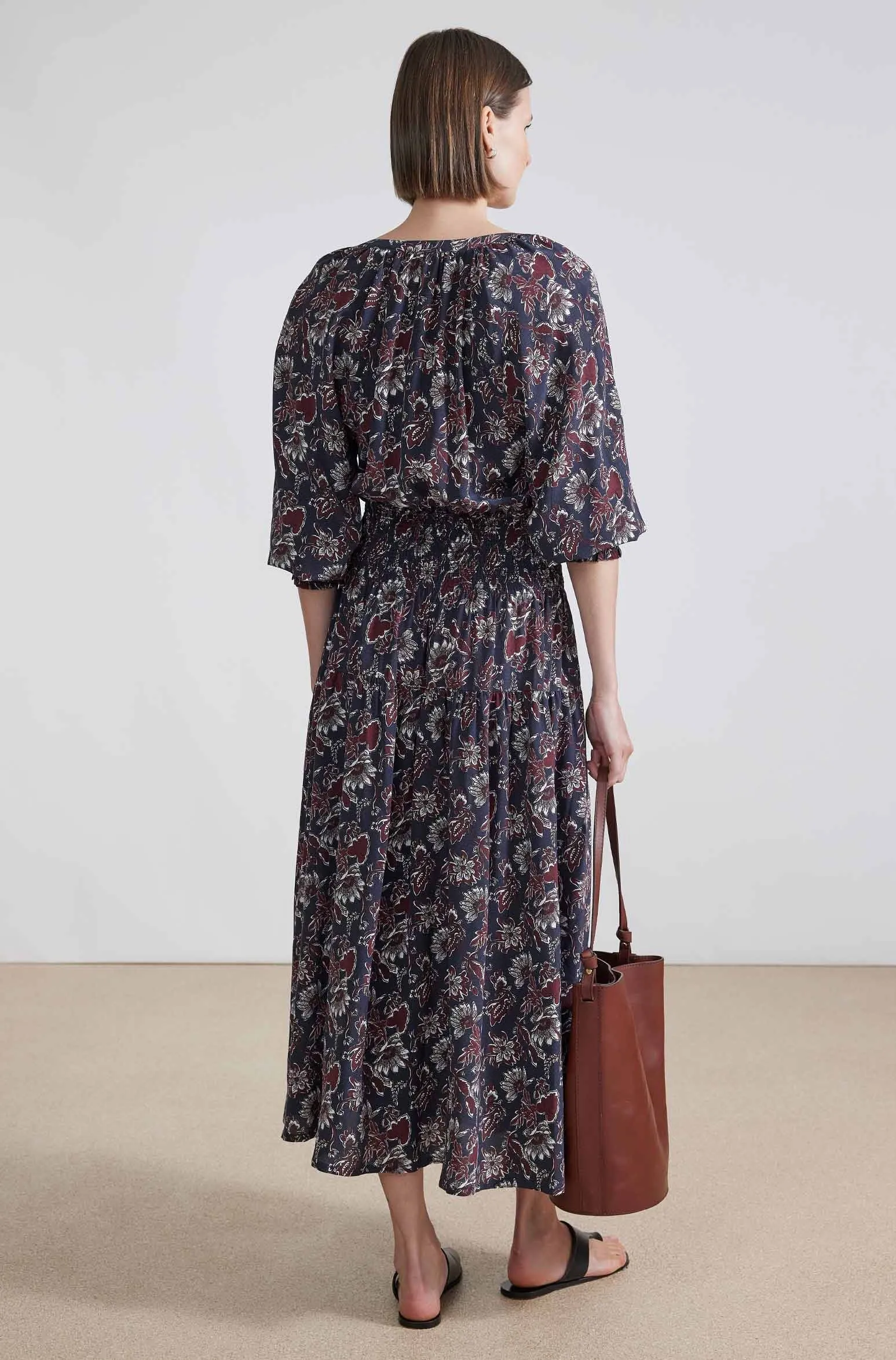 La Ventura Maxi Dress, Dutch Floral Dark