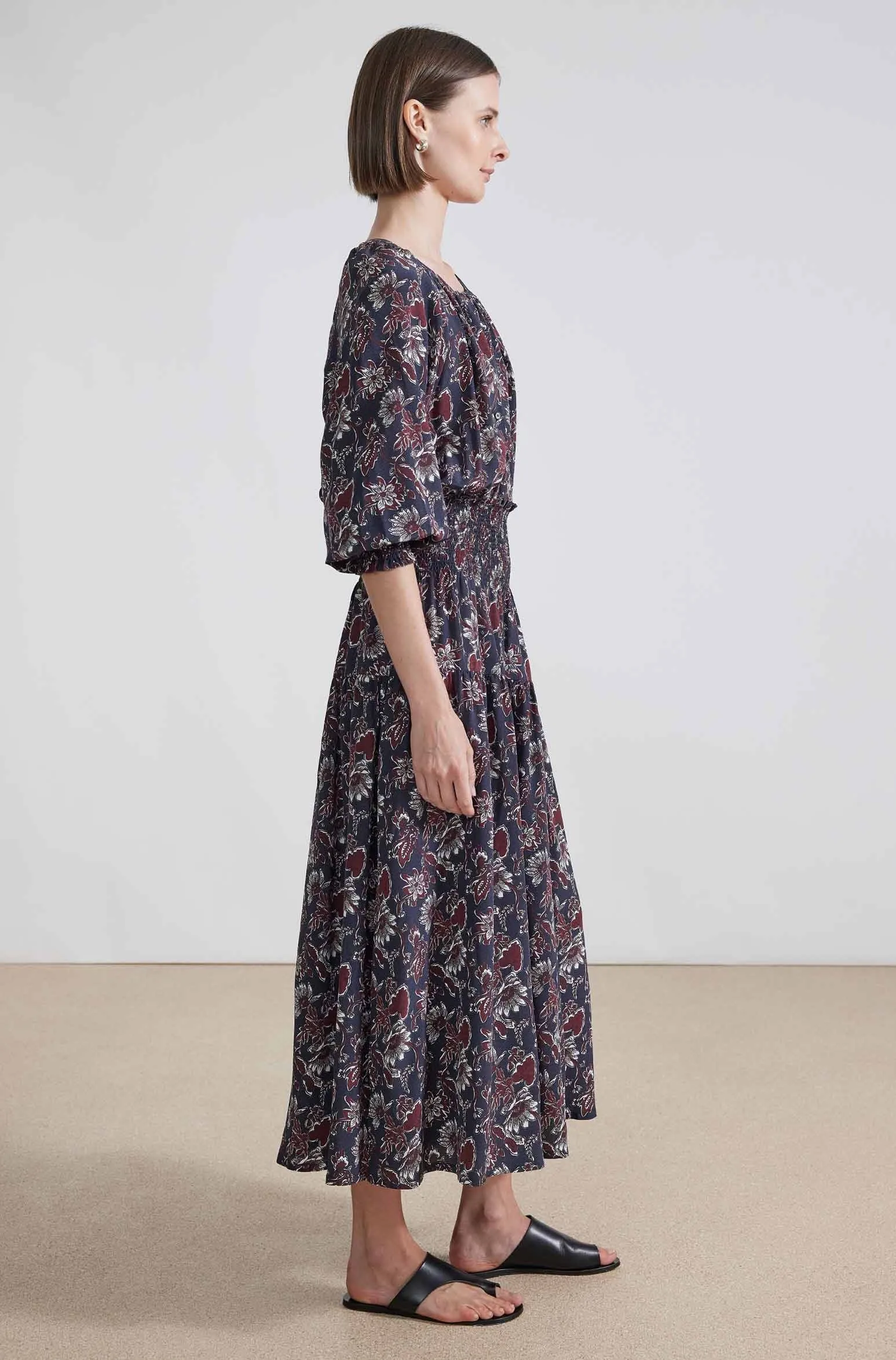 La Ventura Maxi Dress, Dutch Floral Dark