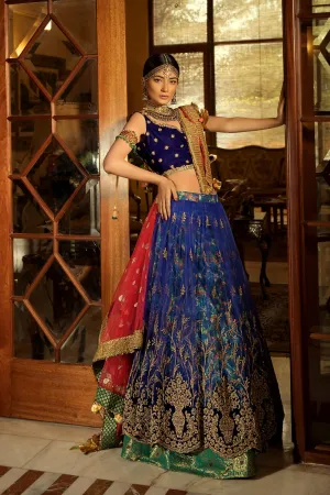 Latest Embroidered Lehnga Choli in Blue Color #N7099