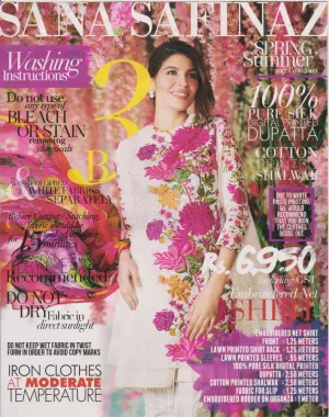 Lawn dress by sana sfeenaz Model#L 77