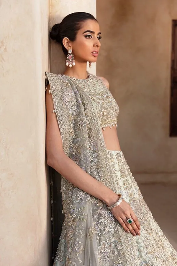 Lehenga Choli Dupatta Embellished Indian Bridal Dress