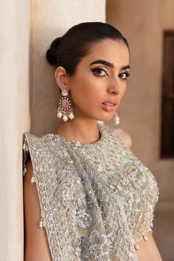 Lehenga Choli Dupatta Embellished Indian Bridal Dress