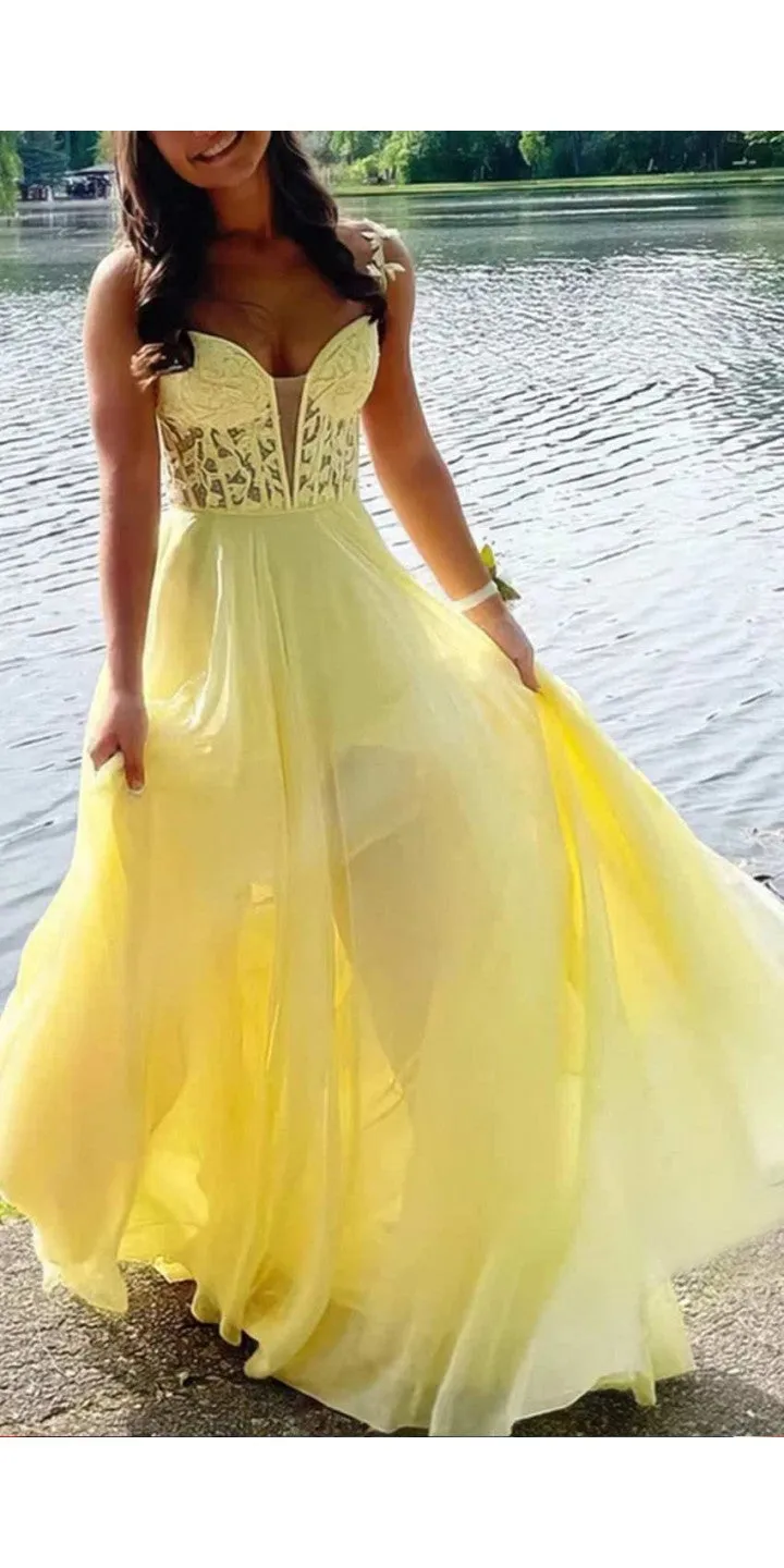 Long Prom Dresses Blue Lace Off Shoulder Evening Dress with Slit