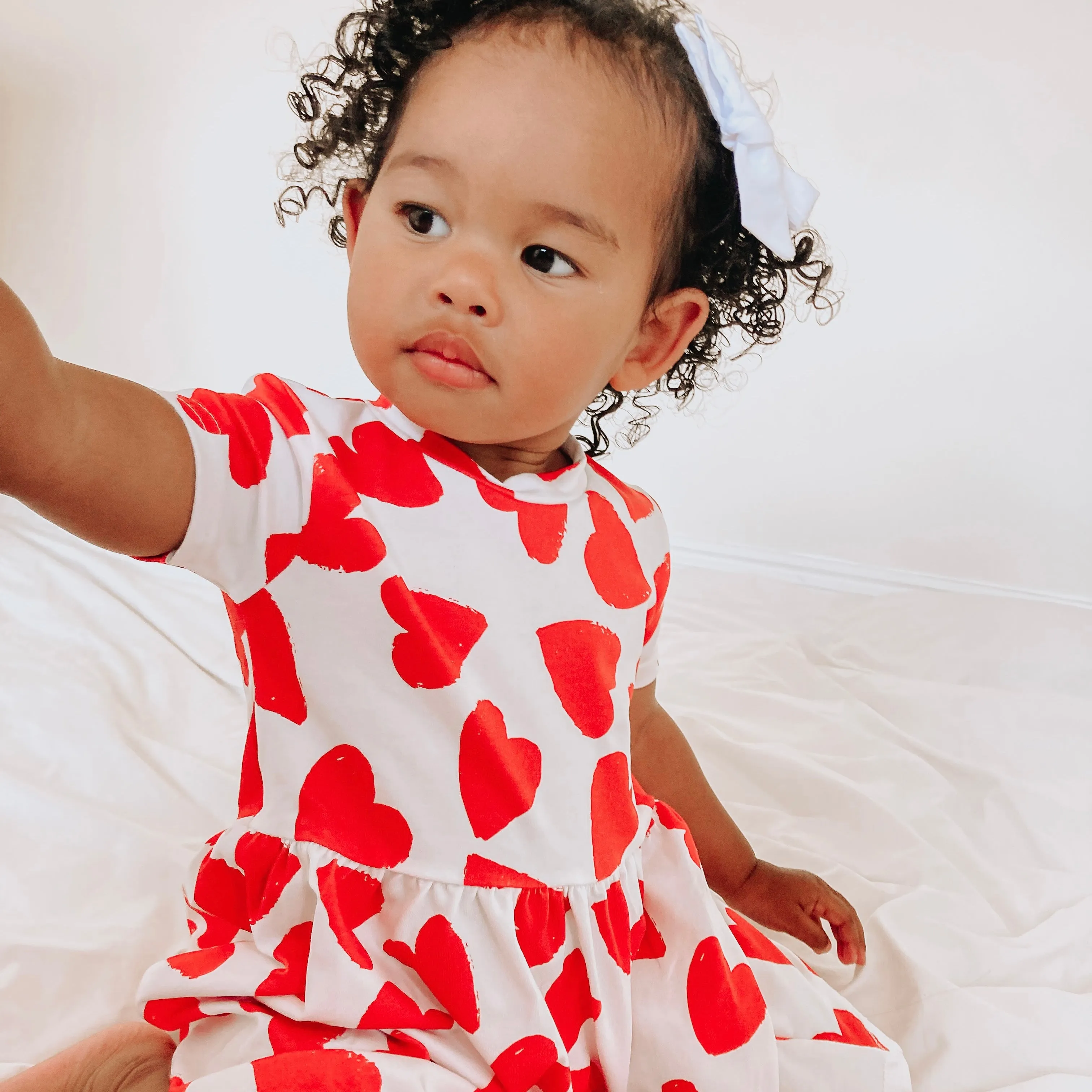 Love heart print Dress