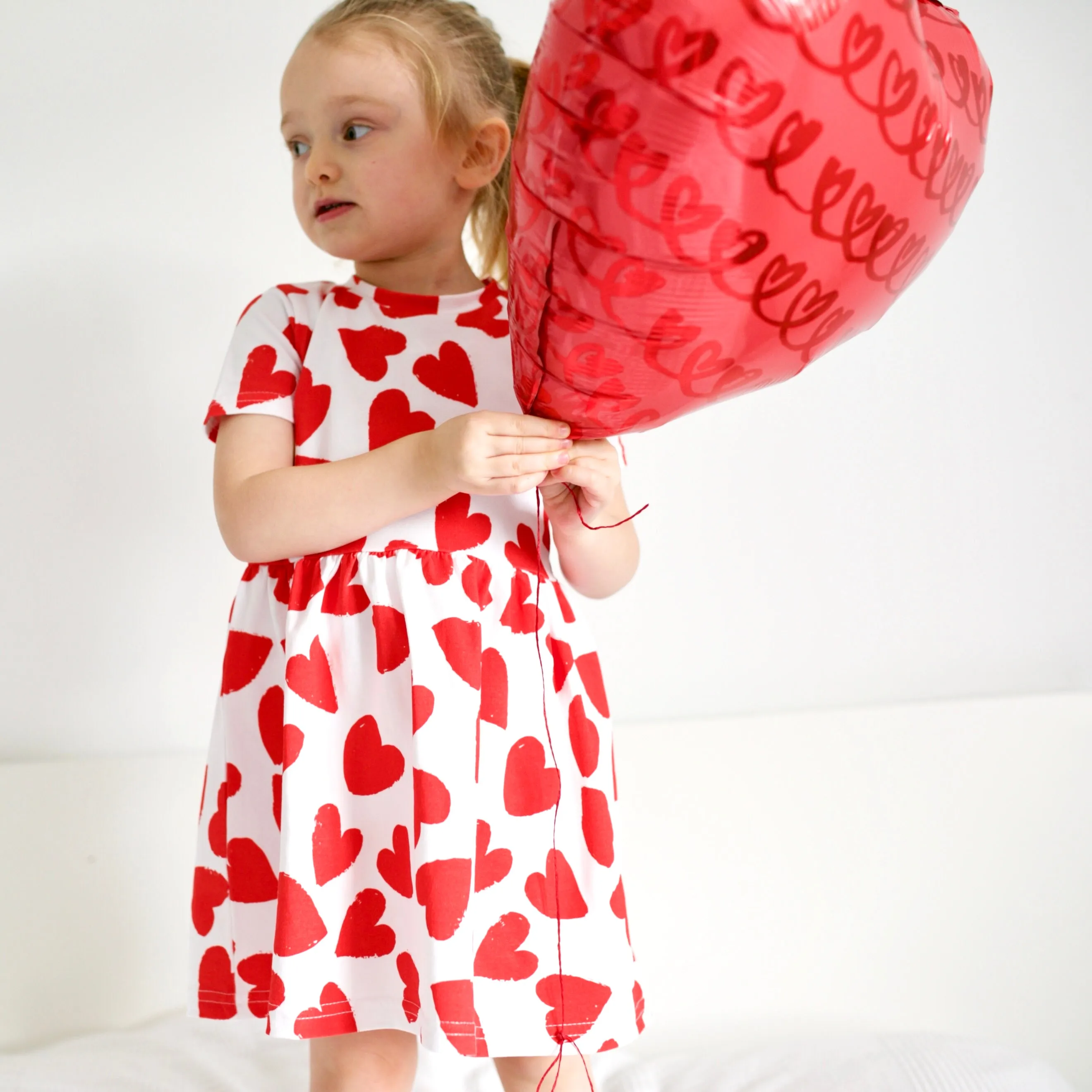 Love heart print Dress