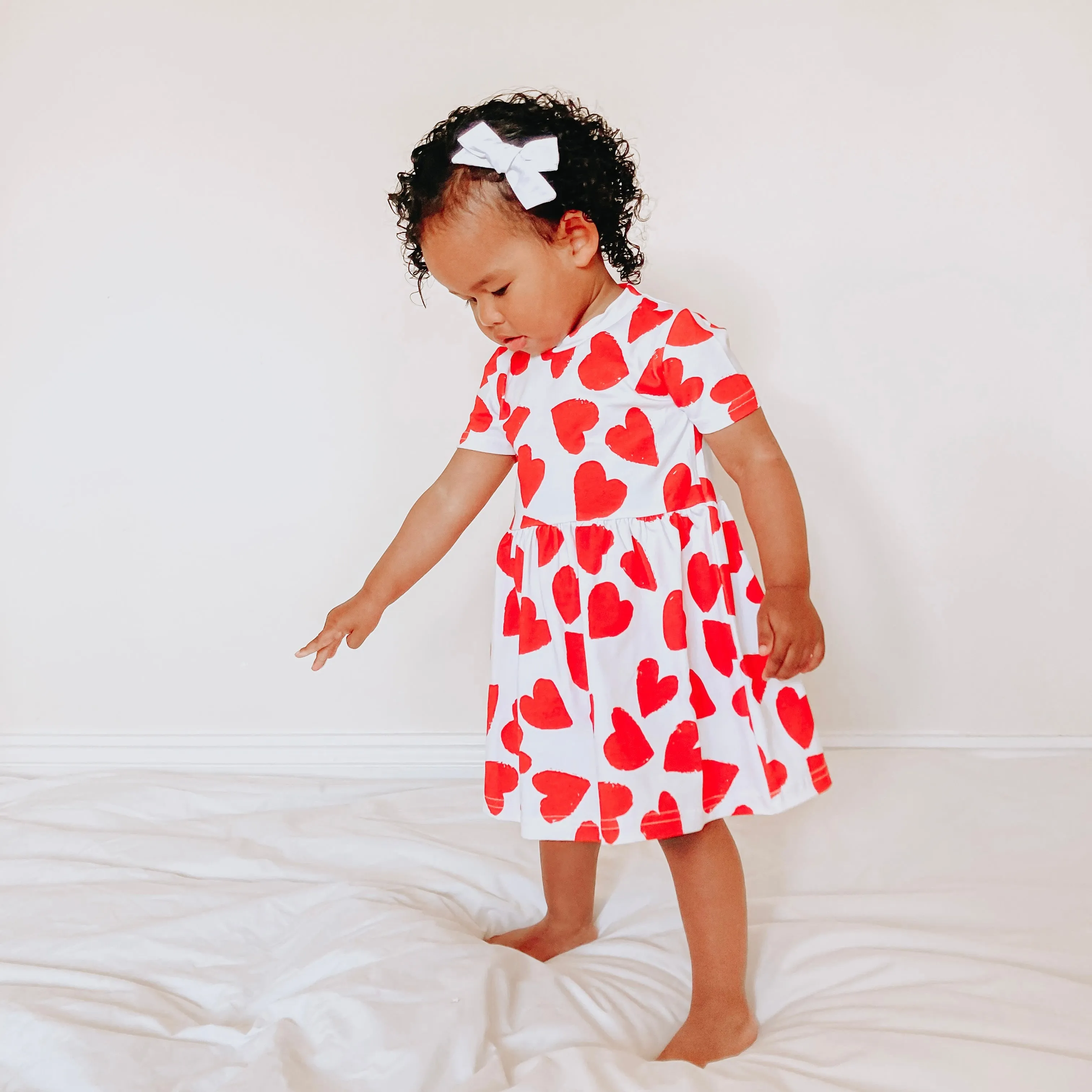 Love heart print Dress