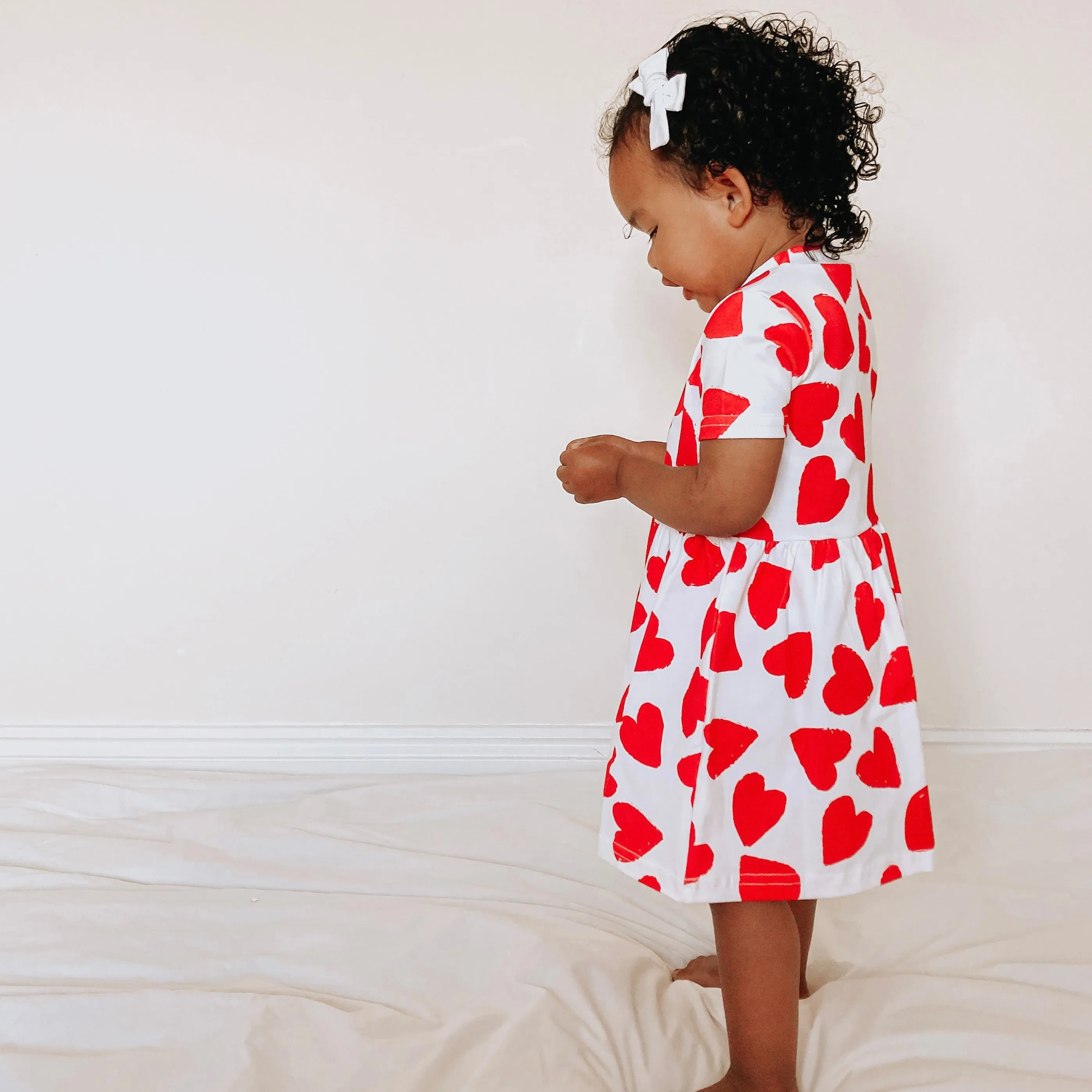Love heart print Dress
