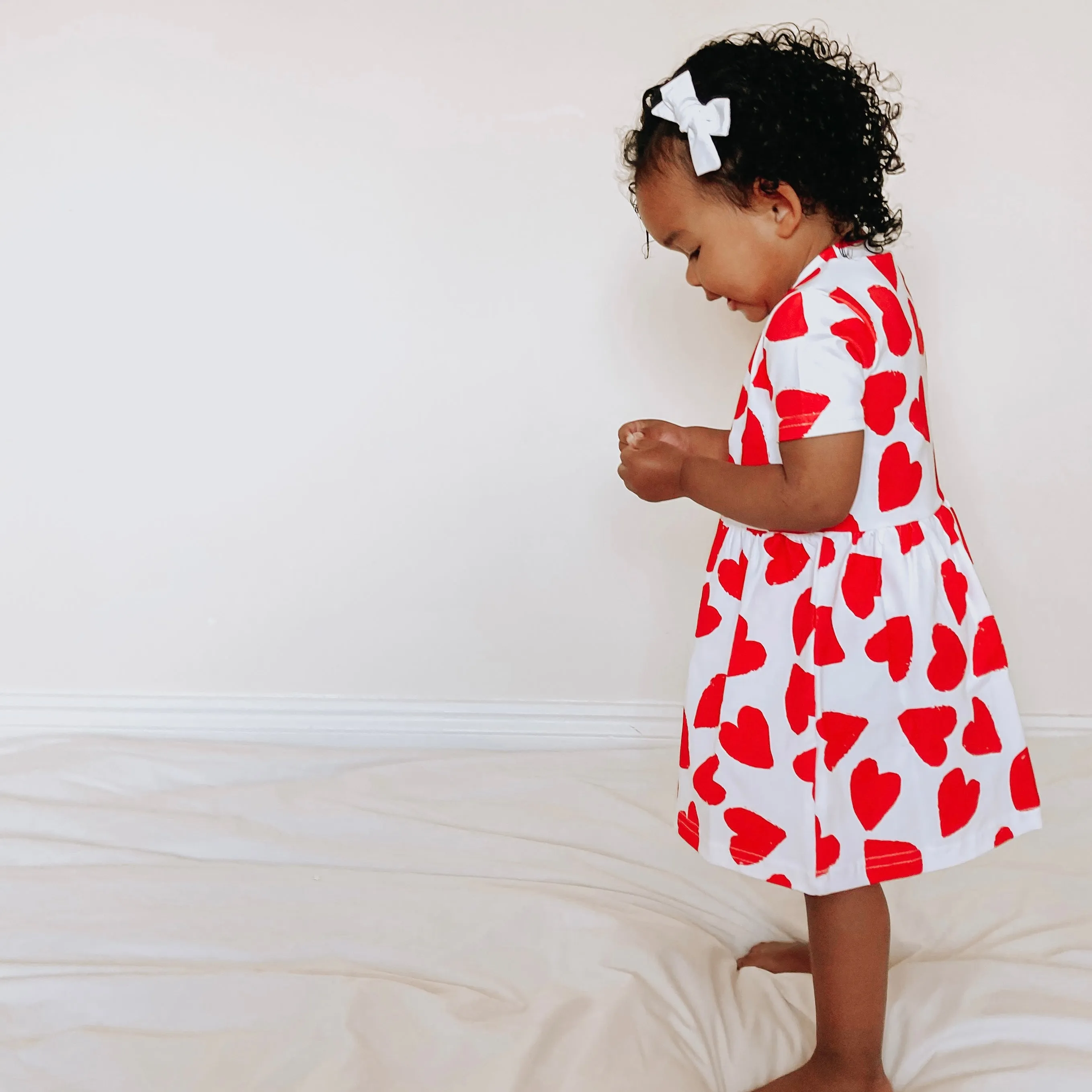 Love heart print Dress