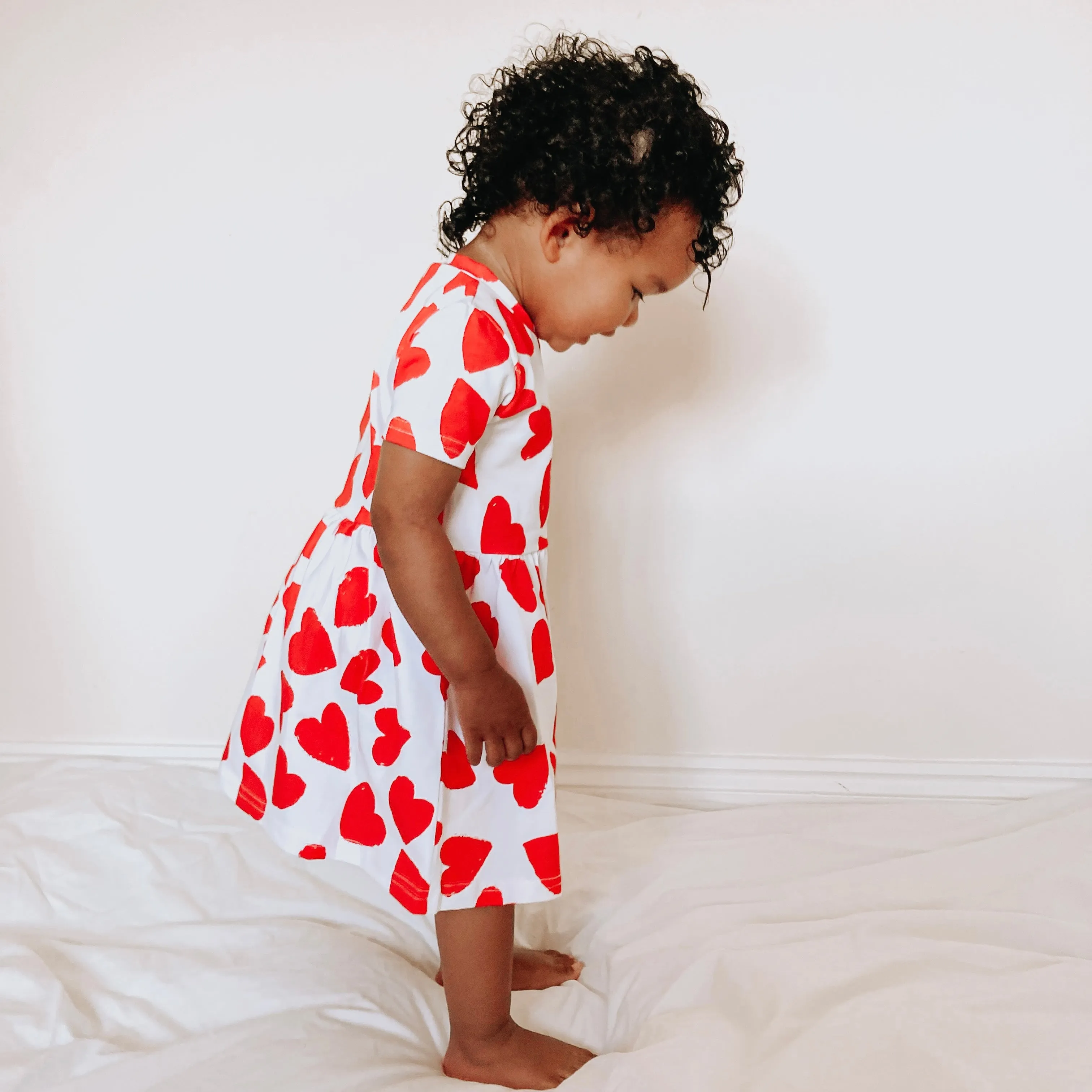 Love heart print Dress