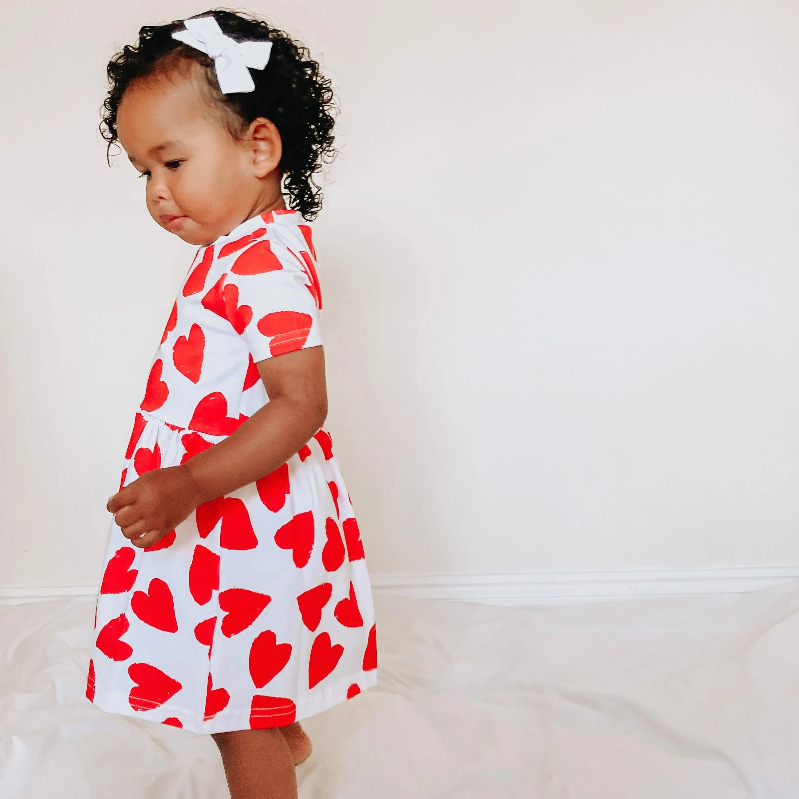 Love heart print Dress