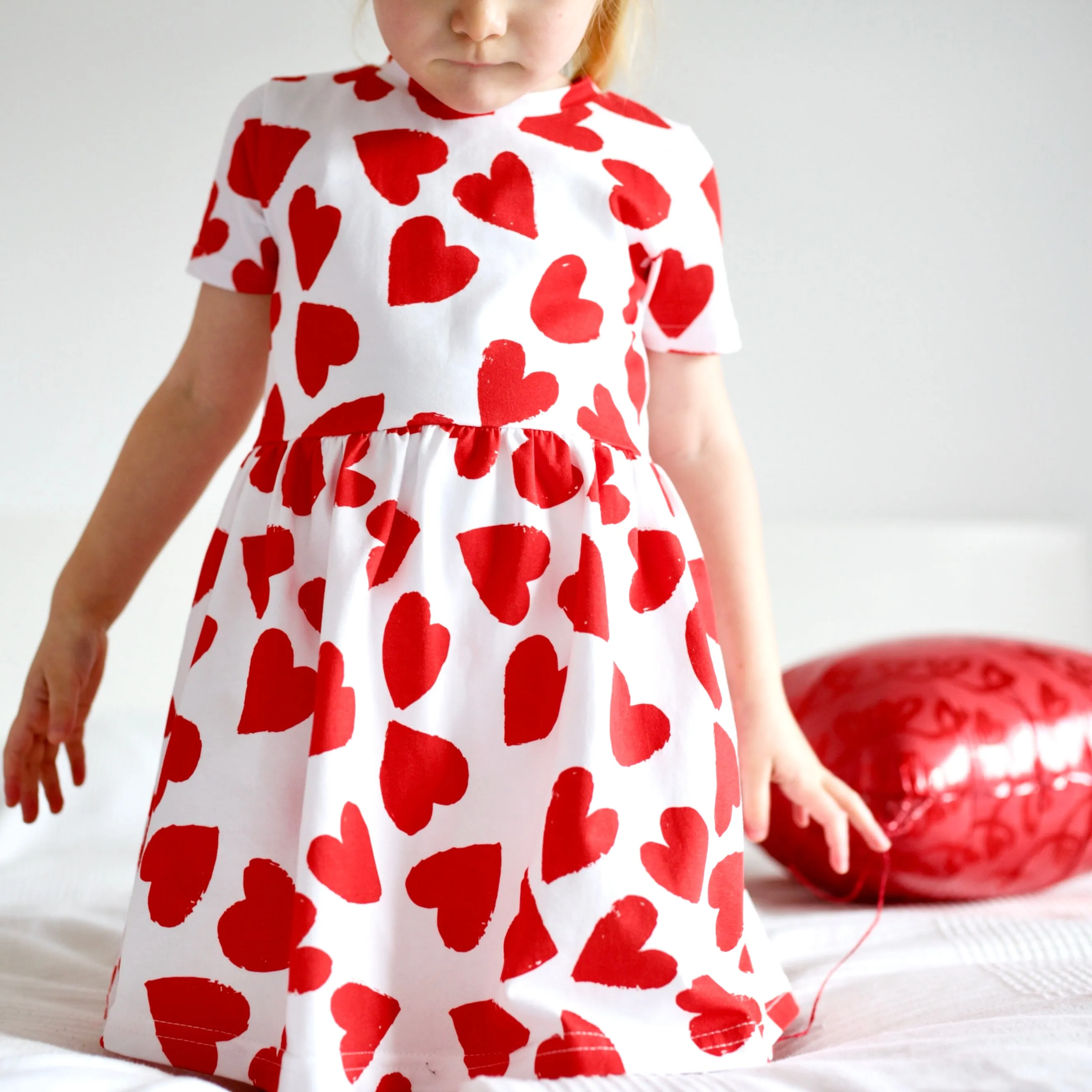 Love heart print Dress